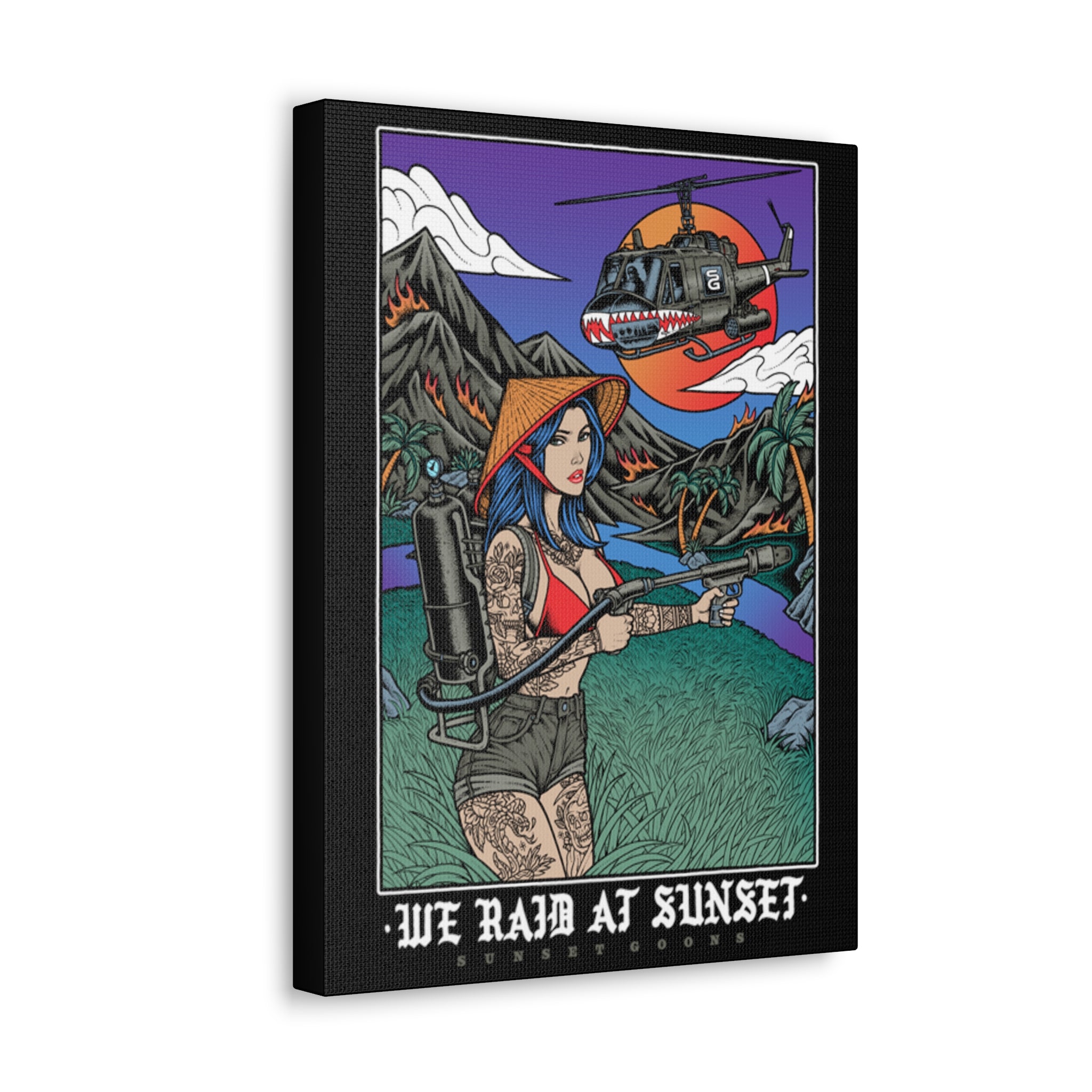 We Raid At Sunset 2.0 Canvas