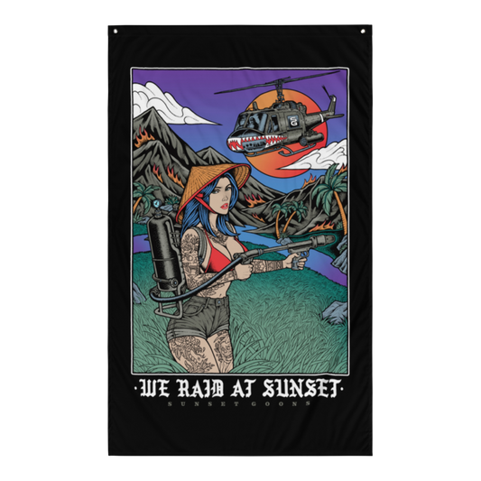 We Raid At Sunset 2.0 Flag