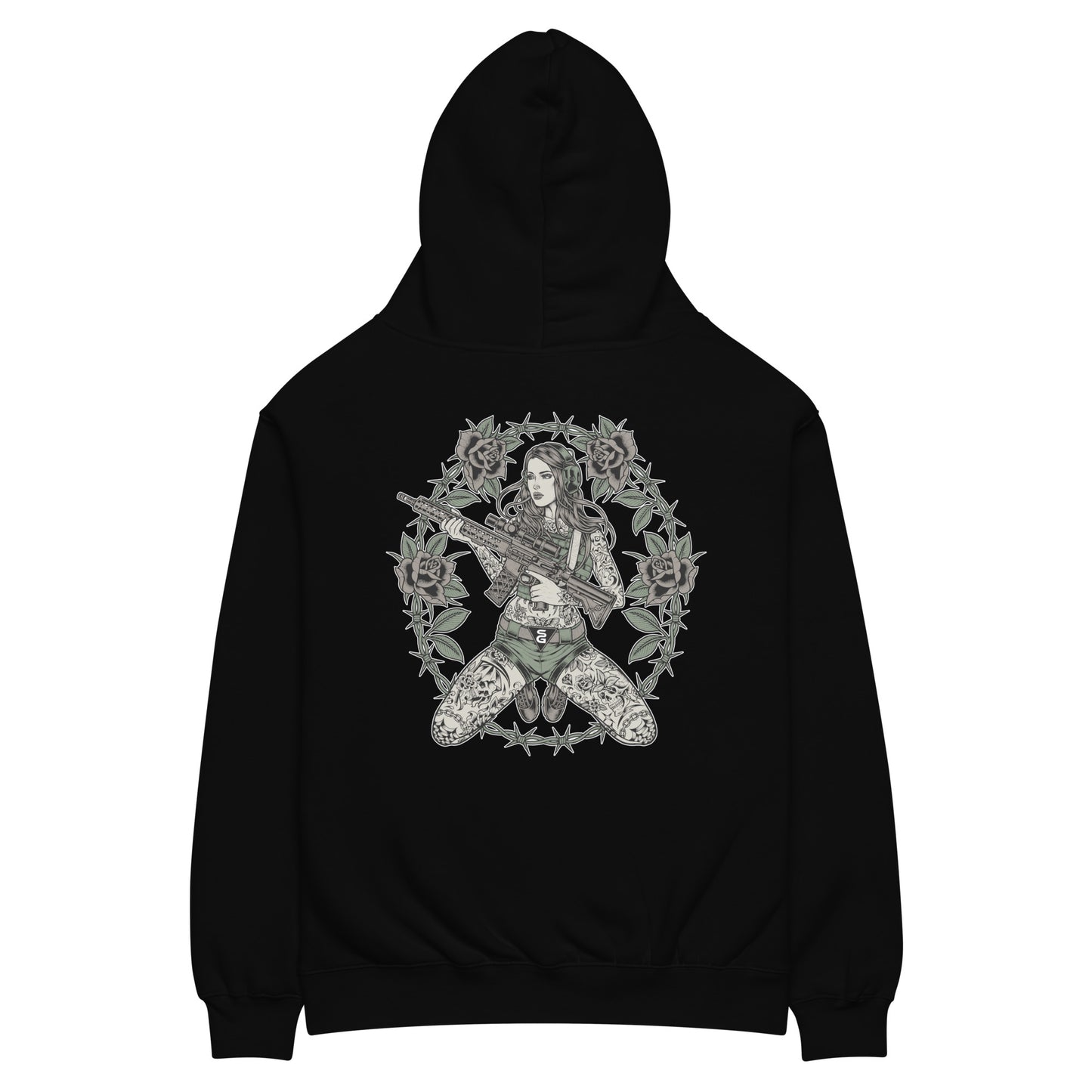 Gats N Roses Hoodie