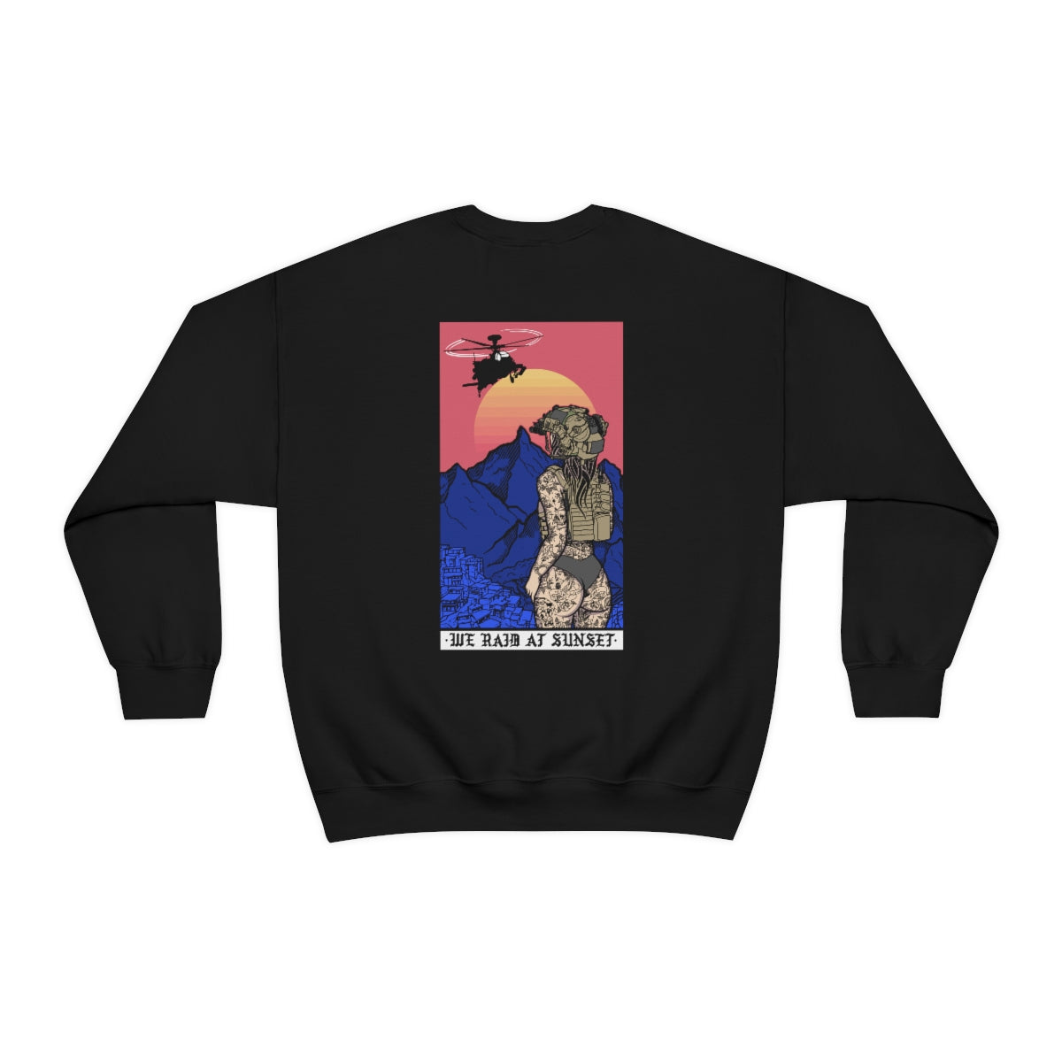 We Raid At Sunset Crewneck