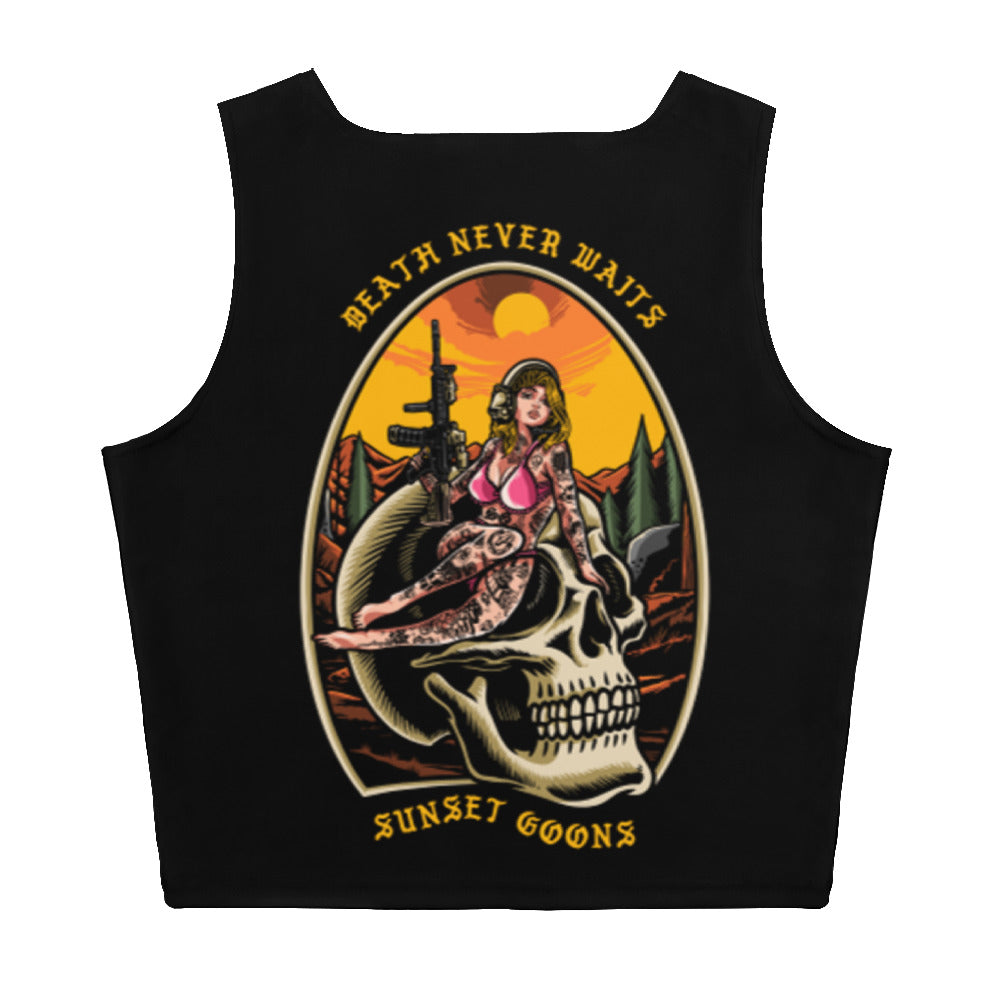 Death Never Waits Crop Top