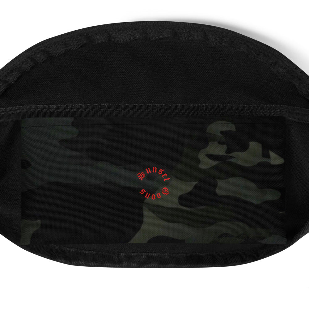 Black Multicam Fanny Pack