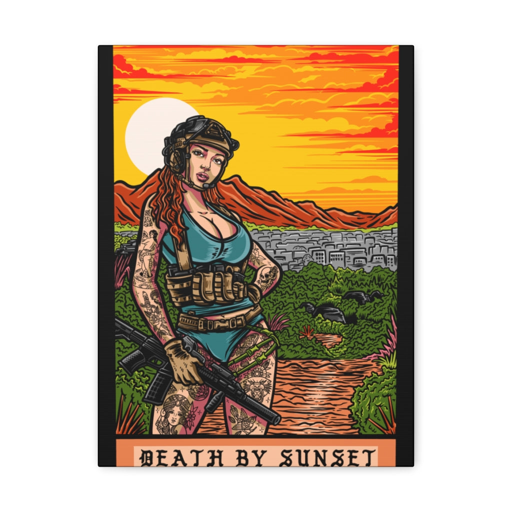 Death By Sunset Canvas