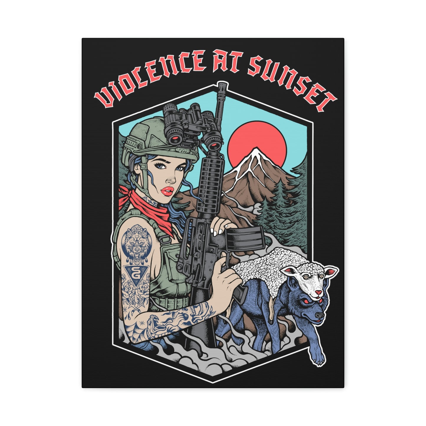 Violence At Sunset Canvas (SGxRedefine Violence Collab)