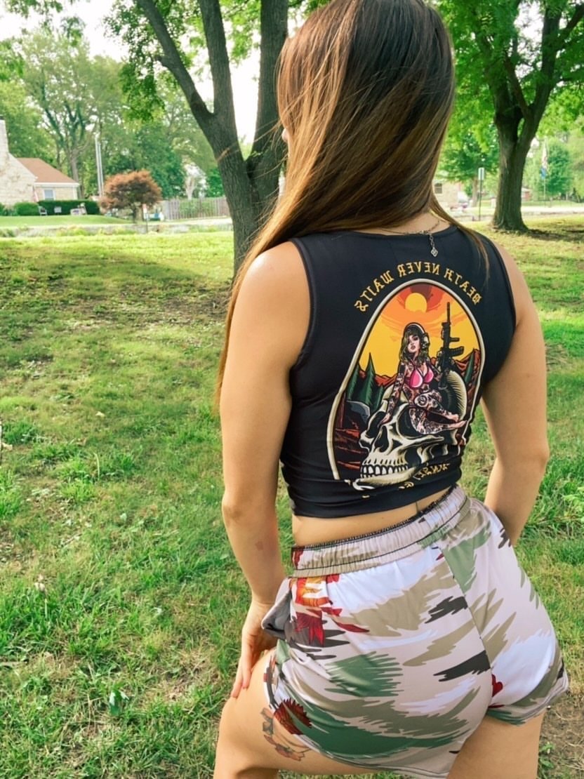 Death Never Waits Crop Top